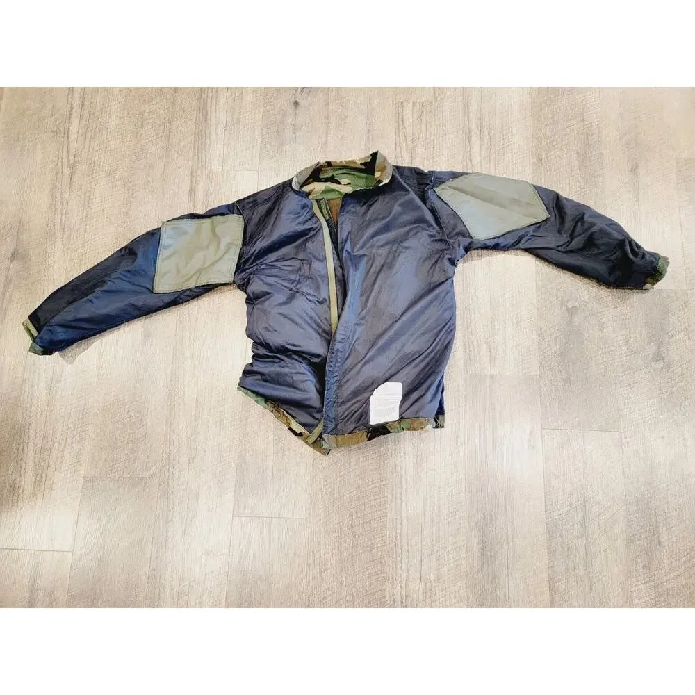 Military Jacket Suit Chemical Protective Class 1 Woodland Camo US Army Size M
